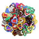 Metalic Sparkle Heart Table Scatter Confetti Party Decor Multicolor