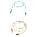 2x Orange+Blue 3.5mm Jack Audio AUX Extension Cable M/F Earphone Set Cable