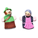 4 Pcs / Set Little Red Riding Hood Finger Puppet Wood-headed Baby Educational MO