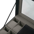 11-grids Faux Leather Watch Jewelry Display Storage Box Black
