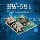 HW-681 DC-DC Step Down Power Module Dual USB 5V 3A Car Charging Buck Board