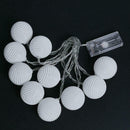 10 LED 2.5m Rattan Ball String Fairy Light Battery Xmas Decor(Colorful)