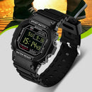 Sanda Watch Men'S Style Waterproof Sports Watch Digital Watch Black K4D8
