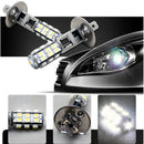 2x H1 LED 25-SMD Canbus Hyper White 6000K Headlight High Beam Head Light Bulb