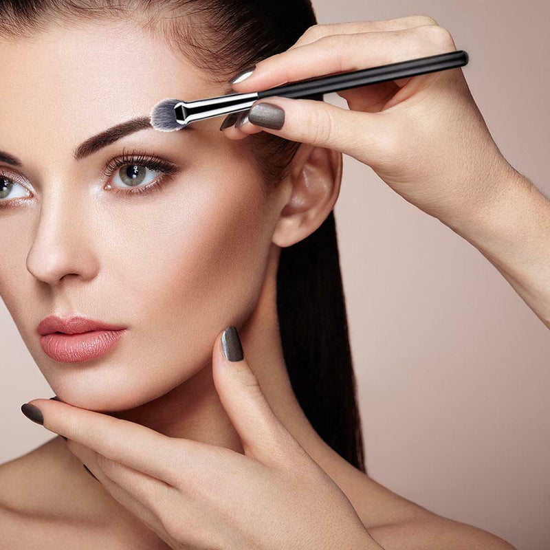 10x Makeup Brushes Nylon Wool with Wooden Handle Eye Shadow Foundation Brush Kit