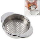 Stainless Steel Food Can Strainer Sieve Tuna Press Lid Oil Drainer Remover,
