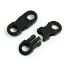 10Pcs Buckles Black For Para cord Bracelets Plastic Clasp Side Release New
