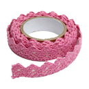 Fabric Lace Roll DIY Washi Decorative Sticky Ribbon Masking Tape Self Adhes H8O5