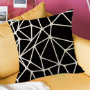 Pack of 4 Decorative Cushion Throw Pillow Covers Linen ,Modern Geometric Wa