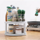 Multifunction Rotating Jars Spice Rack Bottle Storage Cabinet Kitchen HoldeS Hn