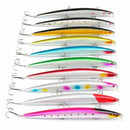10Pcs / set 18cm 26g Large scale lure minnow Sea fishing tackle Artificial  P5M1