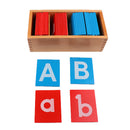 Wooden Baby Montessori Sand Alphabets Boards for Kindergarten Educational Letter