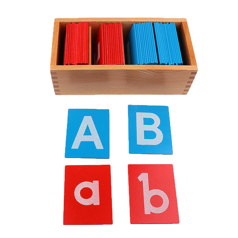 Wooden Baby Montessori Sand Alphabets Boards for Kindergarten Educational Letter