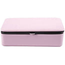 Portable Korean Jewelry Box Organizer Travels Faux leather Ring Bracelet Ea O9A6
