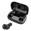 L21 Wireless Bluetooth 5.0 Headset 9D Stereo Headphone w/ Charging Box Black