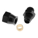 Black Anodized 3/8" 9.5mm Tube Pipe to 6 AN Male Adapter Fitting Connector