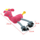 3 Pieces Dog Rope Toys Squeaky Plush Dog Toys,Dog Chew Interactive Toys for