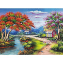 5D DIY Full Drill Diamond Painting Village Cross Stitch Embroidery (W308)