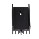 10x Aluminium Heatsink for TO-220 Mosfet Transistors,15x11x25mm(W*H*L) Black