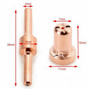 60pcs Red Copper Extended Long Plasma Cutter Tip Electrodes&Nozzles Kit Con