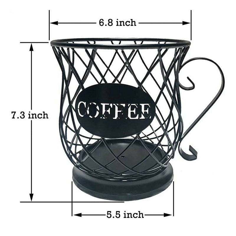 Coffee Pod Holder Organizer Mug with Base Cup Shape Fruit Storage Basket Bowl