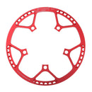 45T 47T 53T 56T 58T Chainring 130 BCD Single Speed Chain Ring Red 56T Aluminum