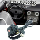 Car Suv Dash Audio Usb 3.5Mm Aux Headphone Male Mounting Adapter Panel Inpu P8E9