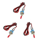 3x Security Alarm Pre-Wired On/Off Mini Toggle Switch for Car alarm systems,