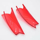 2pcs Red  Unisex Mohawk  Horns Accessories Racing Dirtbike With Tapes