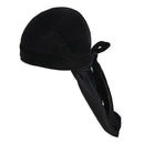2pcs Mens Elegant Velvet Bandana Hat Long-Tail Muslim Headwear Beanie Cap