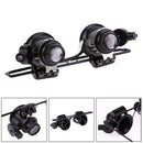 Glasses Type with LED Magnifying Glass 20X Magnifier Repair Microscope A