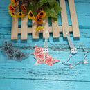 2pcs Silicone Transparent Seals Clear Stamps+Cutting Die for DIY Scrapbook
