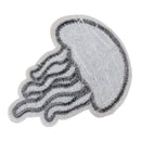 2Xsequin jellyfish embroidered iron on sew patch badge motif bag dress appliJ&S