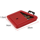 10pcs Screw Extractor Cobalt Drill Bit Set Easy Out Removing Broken Bolt Set