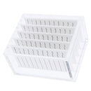 Clear Acrylic False Eyelash Organizer Case, 5 Layers (1 Box) Durable Eyelash