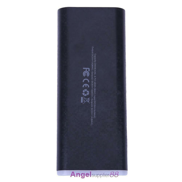 Mini Plastic 5 X 18650 Batteries Power Supply Power Bank DIY Box(Black)