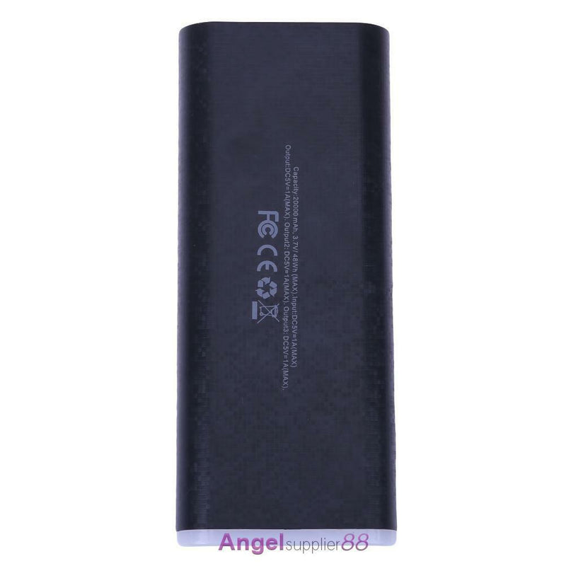 Mini Plastic 5 X 18650 Batteries Power Supply Power Bank DIY Box(Black)