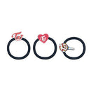 3pcs Girls Cute Rubber Band Elastic Hair Ties Ropes Women Ponytail Holder A