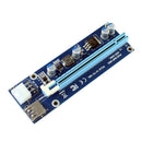 Pci-E Express 1X 4X 8X 16X Extender Riser Card Adapter 6 Pin Dc-Dc Power Ca D2O1