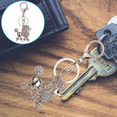 New Mode Rhinestone Key Ring Chains Holder Bag Buckle Pendant For Car Keyri B4W3