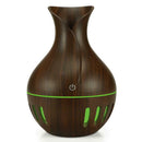130mL Aroma Essential Oil Diffuser Ultrasonic Humidifier (Dark Brown B)