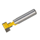 8mm Shank T-Slot Router Bit T-Track Slotting Carbide Wood Milling Cutter - 1/2