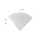 50Pcs/set Coffee Maker Wood Pulp Replacement Filters Cones Count Natural vcx