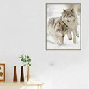 5D round diamond wolf pattern painting DIY cross stitch painting home decor