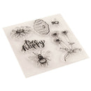 Happy Bee and flower honeycomb Silicone Stamp DIY Scrapbooking Photo Album De MO