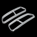 Rear Dual Exhaust Muffler Tail Decor End Pipe Tip Cover Trim For Audi A6 C7 D7D5