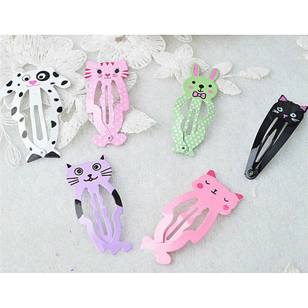 6pcs Fashion Girl Animal Hairpin Headwear Kid's Hairclips Hair Accessories B Kw