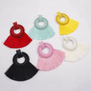 Big Sector Tassel Earrings Multi Color Wedding Jewelry New Charm Dangle Dro L6Z7