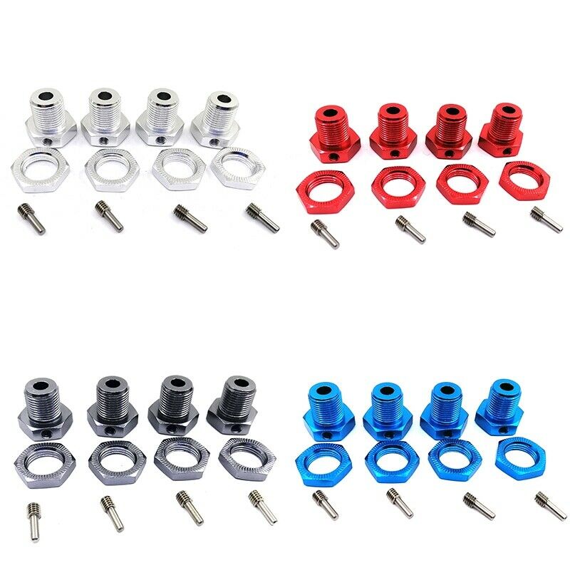 RC Car Alum Wheel Hub Nuts 17mm Hex Nuts Threadlock Replace 5353 for TRAXXA G6H3