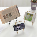 Square Wrought Iron Easel Plate Display Stand Picture Frame Holder  Gray_S
